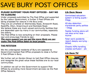 Save Bury Post Offices